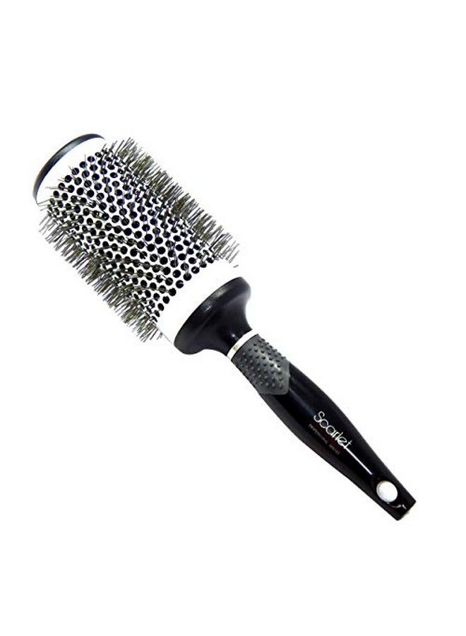 Scarlet Line Professional Matte Extra Large Hot Curling Hair Brush with Ceramic Bristle and Anti Slip Rubber Grip on Handle for Men n Women 53 mm - Image 1