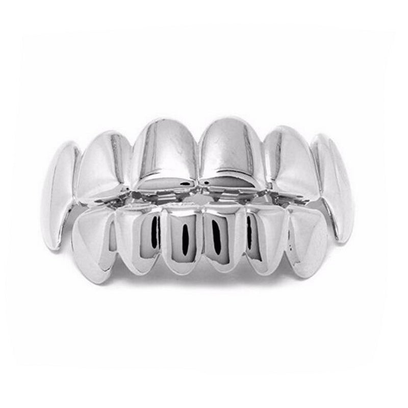 Explosions Hiphop Hip-Hop Gold Braces Teethgrillz Real Gold Electroplating Braces Jewelry - Image 3
