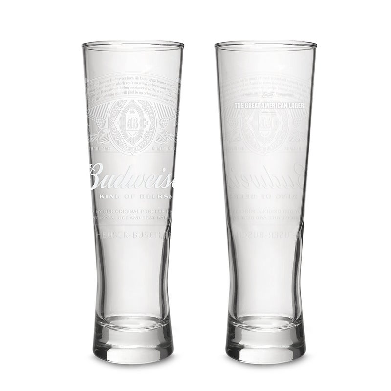 Budweiser 2Pack Dream Beer Glass 16oz