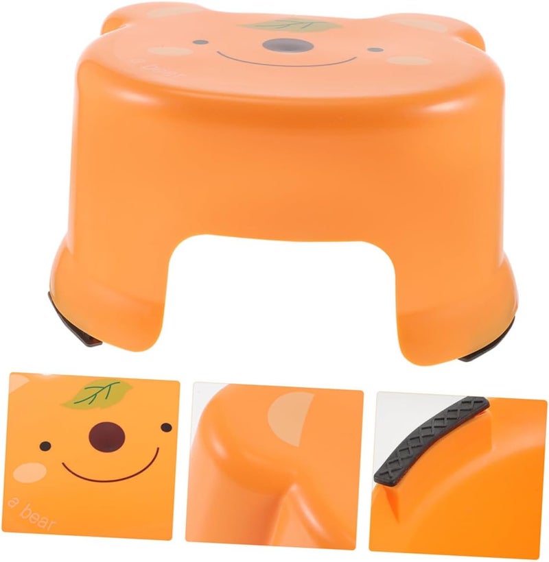 Generic 2pcs Lightweight Plastic Step Stools for Non-Slip Cartoon Stools for Home Bathroom Classroom Portable and Seating for Teens - Image 4