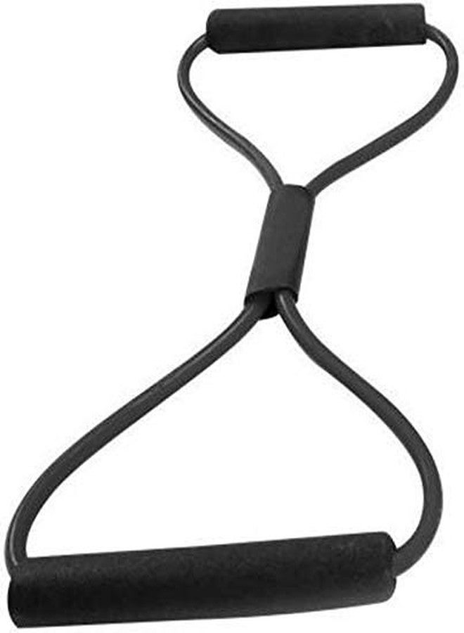 VIRTUAL WORLD Figure 8 Chest Expander Resistance Band Shaped Exercise Elastic Bands for Workout Fitness with Handle Double Toning Tube for Home Workout - Image 3