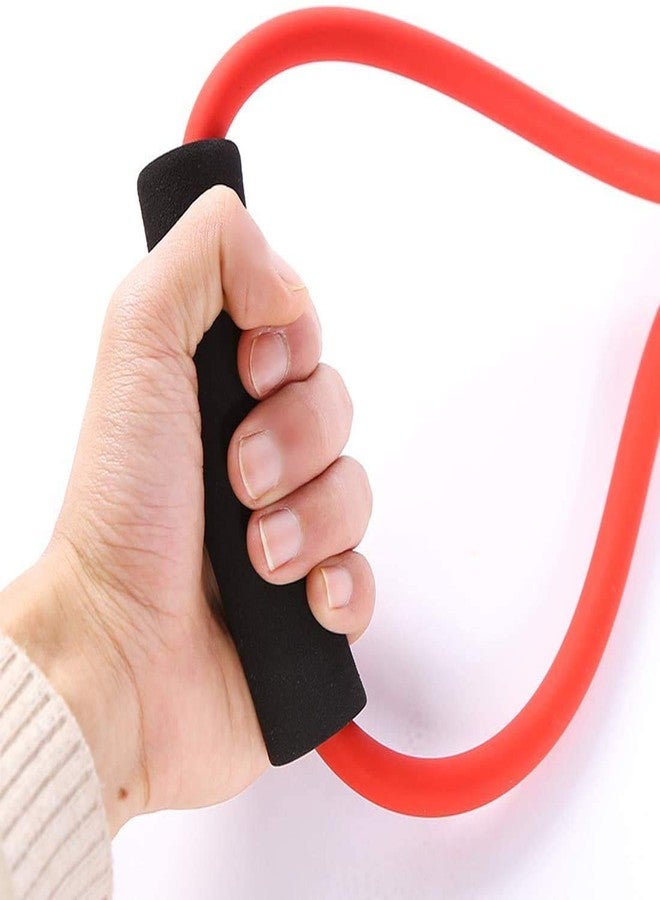 VIRTUAL WORLD Figure 8 Chest Expander Resistance Band Shaped Exercise Elastic Bands for Workout Fitness with Handle Double Toning Tube for Home Workout - Image 2