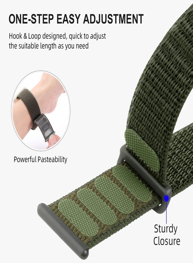 Getino Sport Nylon Band Compatible with Apple Watch Bands for Men Women 46mm 44mm 45mm 42mm 49mm 38mm 40mm 41mm, Soft Breathable Fabric Braided Strap for iWatch Series 10 9 8 7 6 5 4 3 2 1 Ultra SE - Image 3