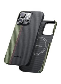 PITAKA Case for iPhone 15 Pro Compatible with MagSafe, Slim & Light iPhone 15 Pro Case 6.1-inch with a Case-Less Touch Feeling, 600D Aramid Fiber Made [Fusion Weaving MagEZ Case 4 - Overture]  - Image 2
