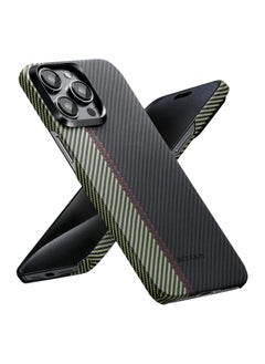 PITAKA Case for iPhone 15 Pro Compatible with MagSafe, Slim & Light iPhone 15 Pro Case 6.1-inch with a Case-Less Touch Feeling, 600D Aramid Fiber Made [Fusion Weaving MagEZ Case 4 - Overture]  - Image 1