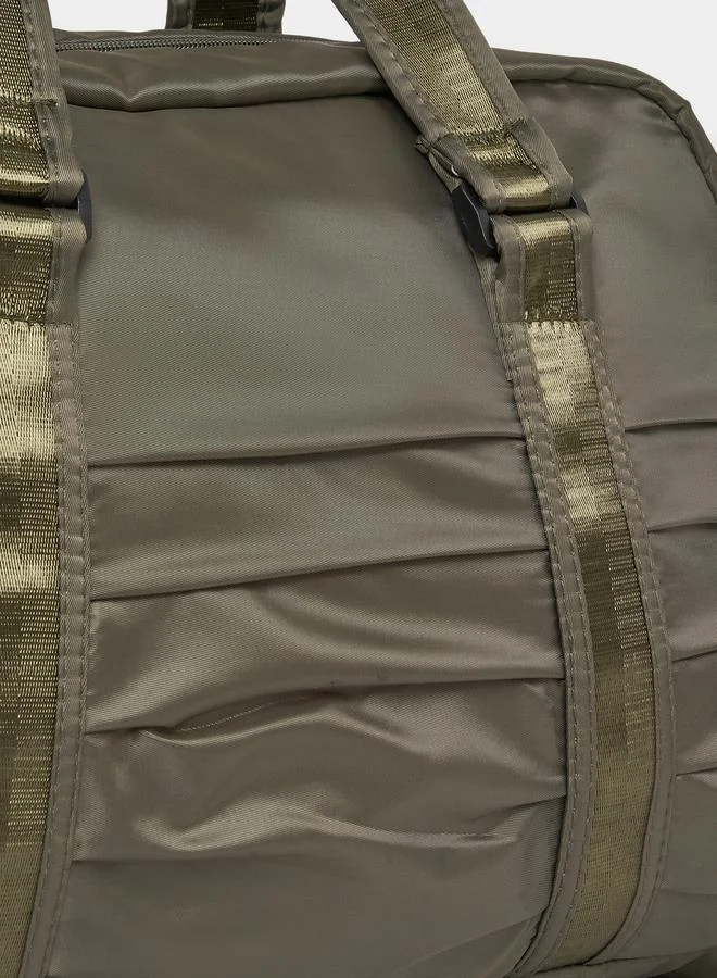 Styli Pleated Design Gym Bag