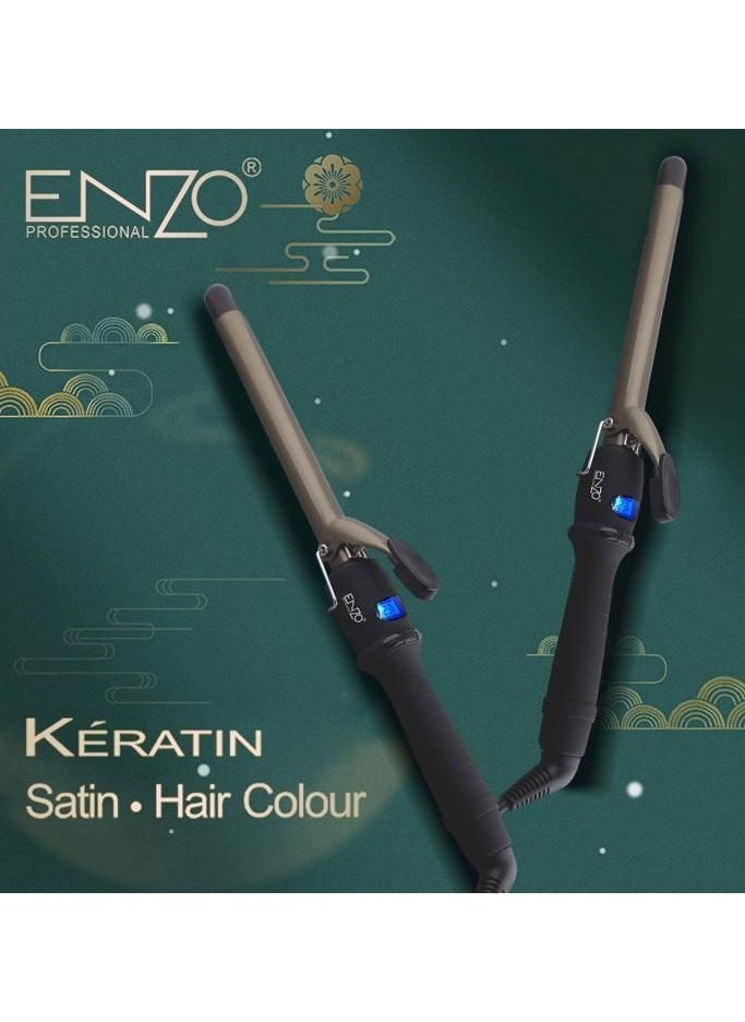 ENZO Professional - ENZO EN-9104 Professional salon automatic rotating hair curling wand popular brown magic electric ceramic coated hair curler - Image 1
