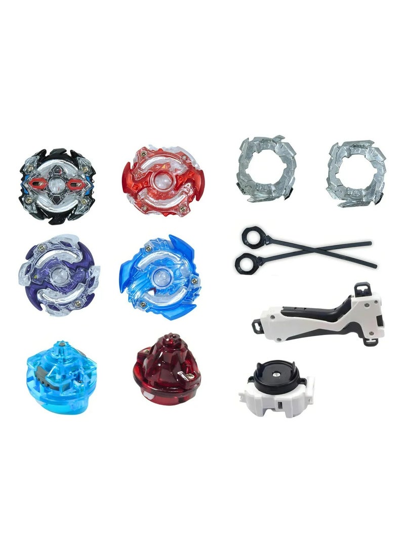 BeyBlade Gyro Burst Battling Spinning Tops Set of 4 with Launcher Grip, Bey Battle Fighting Top Toy for Boys & Girls, High Speed Metal Burst Combat Spinner Set for Kids Competition Game - Image 4