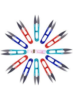 UCEC Thread Snips Crochet Scissors Yarn Scissors Small Mini Scissors Thread Scissors Clipper Nippers For Sewing Embroidery Knitting 12 Pack  - Image 1