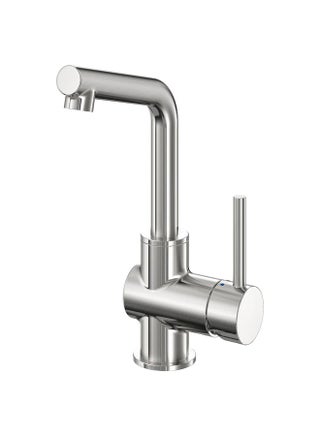 Wash-basin mixer tap, stainless steel colour - pzsku/Z1DF294D76D26263790C5Z/45/_/1740222514/d34b836b-60ca-45d9-a336-57d24913683a
