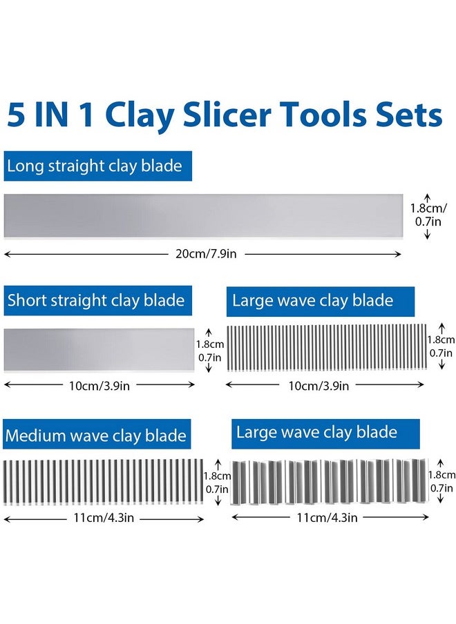 Chumia 45 Pieces Flexible Polymer Clay Cutter Clay Blade Polymer Clay Slicer Blade Polymer Clay Cutting Slicing Tools Clay Circle Cutters Round Circle Shape Cutters For Diy Crafts Shaping Sculpting  - Image 2
