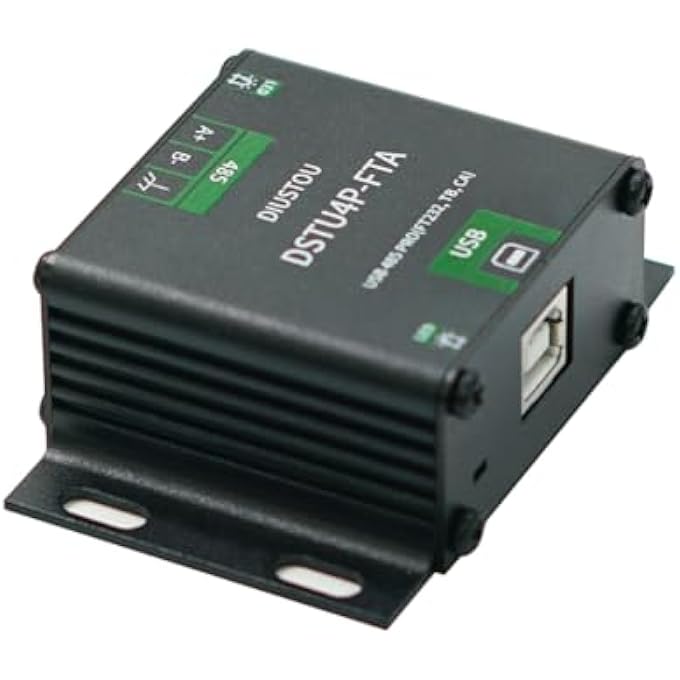 diustou FT232 USB 485 INTERCONVERTIBLE SERIAL MODULE SP3485 INDUSTRIAL PROTECTED SERIAL ADAPTER WITH ISOLATION METAL HOUSING LIGHTNING PROTECTION SURGE PROTECTION 2M BAUD RATE WITH DATA CABLE - Image 3