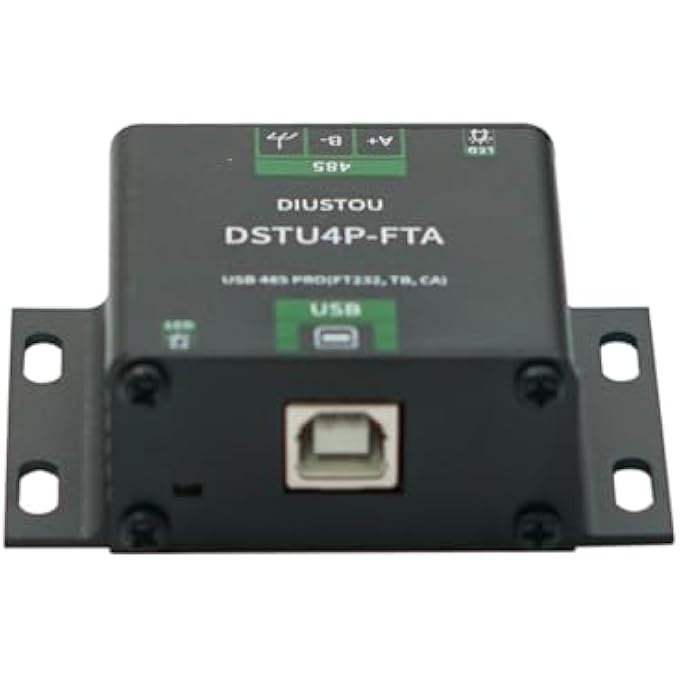 diustou FT232 USB 485 INTERCONVERTIBLE SERIAL MODULE SP3485 INDUSTRIAL PROTECTED SERIAL ADAPTER WITH ISOLATION METAL HOUSING LIGHTNING PROTECTION SURGE PROTECTION 2M BAUD RATE WITH DATA CABLE - Image 2