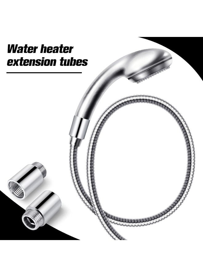 Biella وصلة كروم ذكر إلى أنثى 1/2"، عبوة من 2 خيوط BSP مع شريط تفلون بأحجام متنوعة لتمديد الأنابيب - Image 5