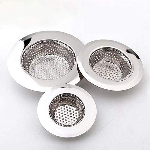 Feeke Hair Catcher Shower Drain(3 Pack), Bathtub Drain Cover, Sink Tub Drain Stopper, Sink Strainer for Kitchen and Bathroom, Hair Stopper for Bathtub Drain Cover Size from 2.13'' to 4.5''. - Image 1