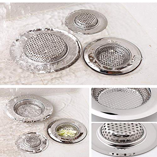 Feeke Hair Catcher Shower Drain(3 Pack), Bathtub Drain Cover, Sink Tub Drain Stopper, Sink Strainer for Kitchen and Bathroom, Hair Stopper for Bathtub Drain Cover Size from 2.13'' to 4.5''. - Image 5