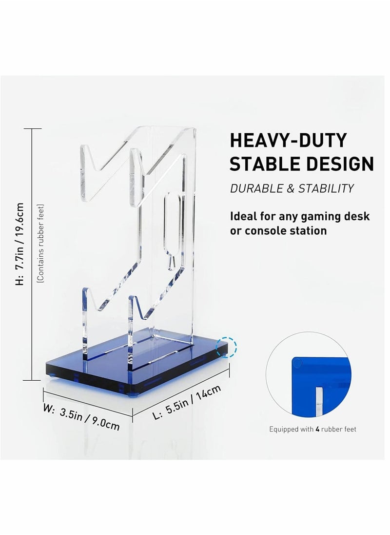Generic - Gaming Accessories, Controller Holder, Dual Controller Stand, For Ps5 Ps4 Xbox, For Switch, For Gaming Accessories, Build Game Fortresses (Deepblue) - Image 1