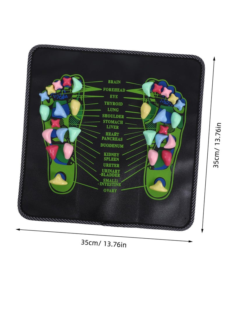 Generic Foot massager stone pad reflexology foot massage pad foot acupressure stone foot care pad stone reflexology pad for feet and legs  - Image 2