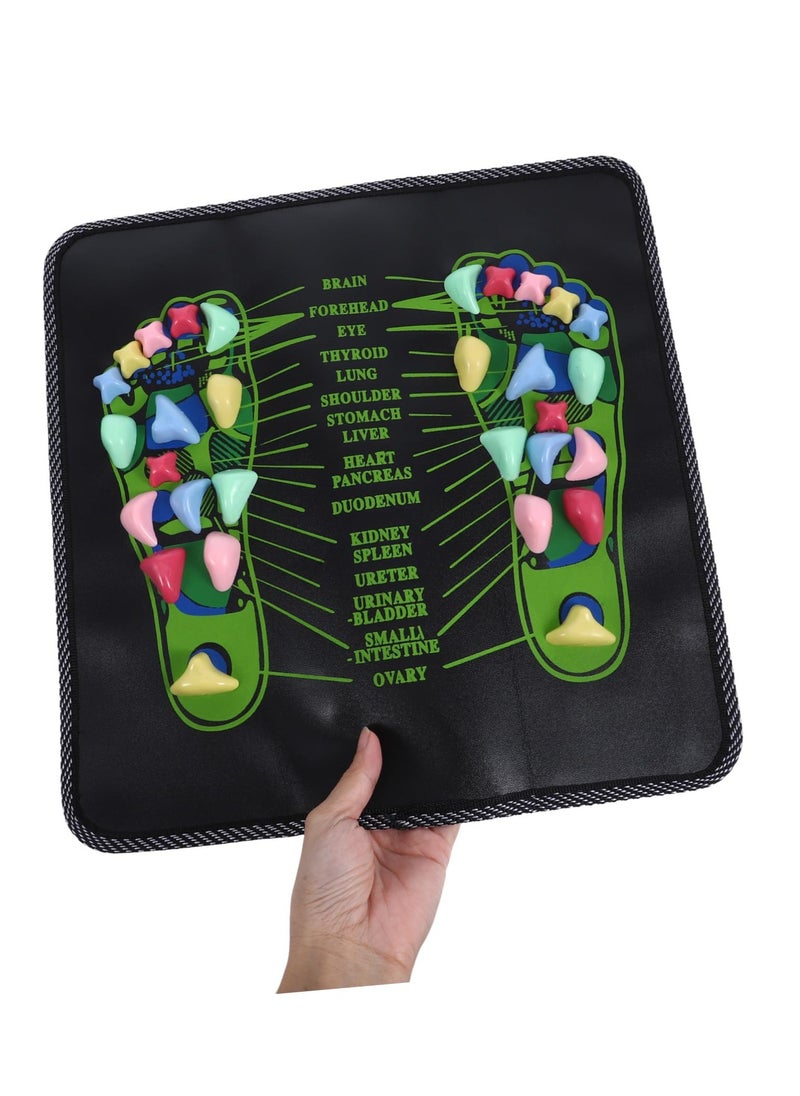 Generic Foot massager stone pad reflexology foot massage pad foot acupressure stone foot care pad stone reflexology pad for feet and legs  - Image 5