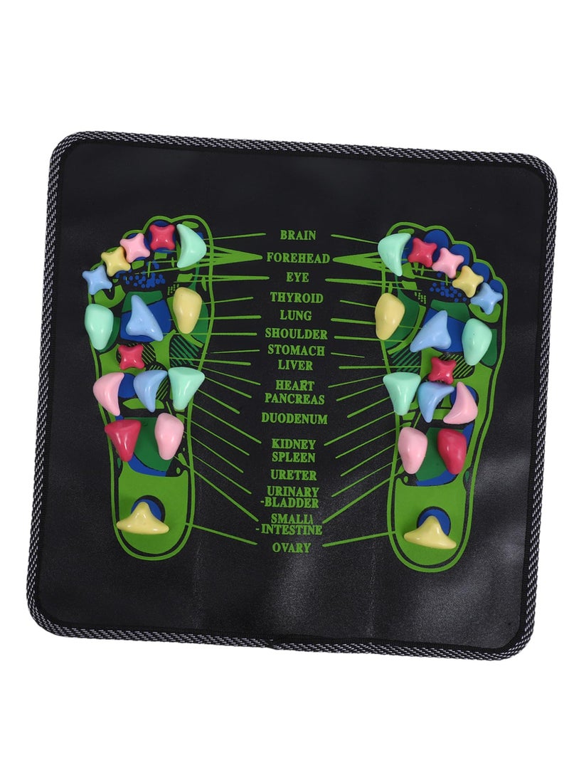 Generic Foot massager stone pad reflexology foot massage pad foot acupressure stone foot care pad stone reflexology pad for feet and legs  - Image 1