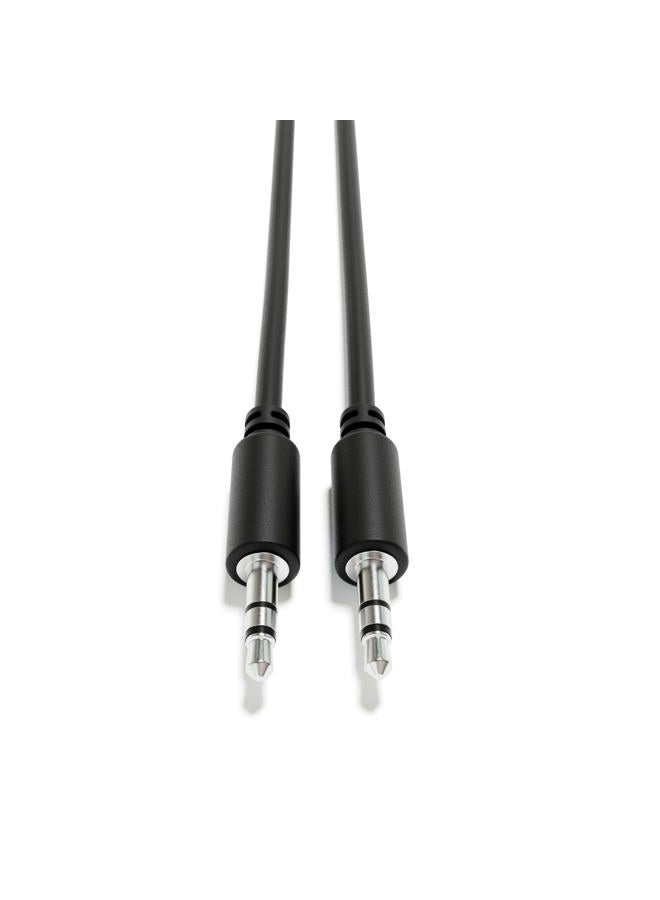 ExcelValley Audio AUX Extension Cables Leads - Stereo Mini Jack TRS 3.5mm 1/8" [Nickel Plated | Male to Male | 60 cm - 23.62"] - Image 1