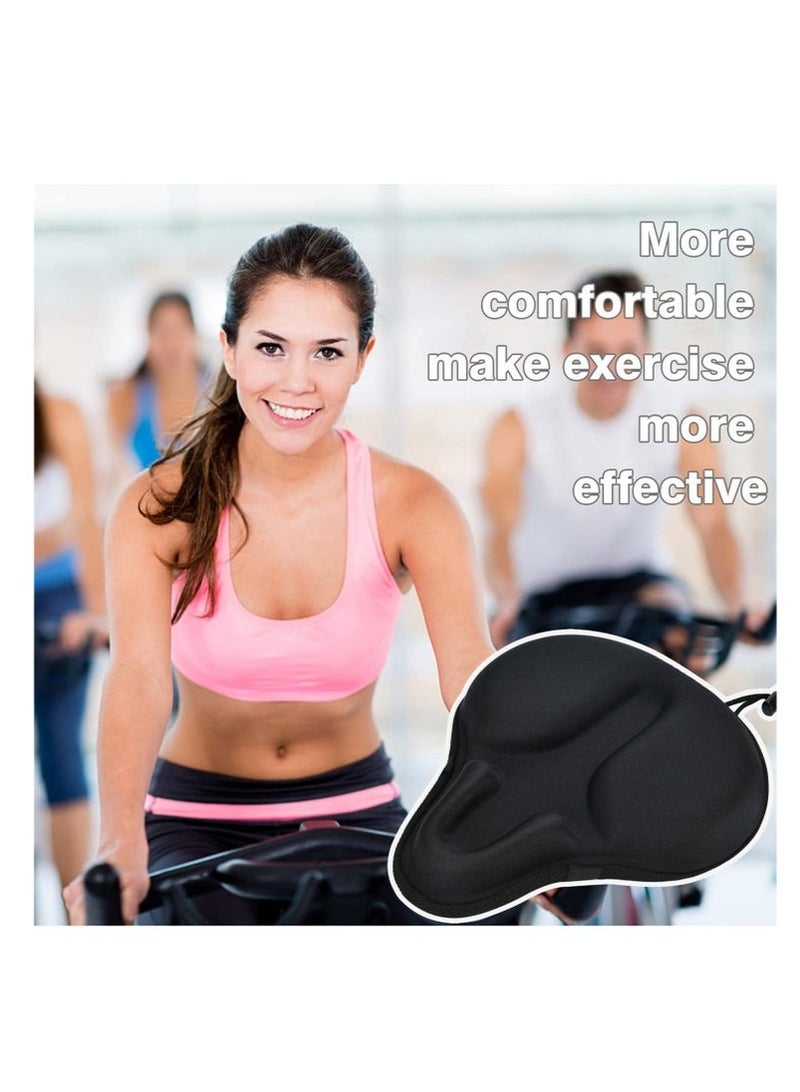 BAEKO Exercise Bike Seat Cushion Cover, Bicycle Saddle Cover with Wide Foam and Extra Soft Gel Padded for Women and Men - Image 5