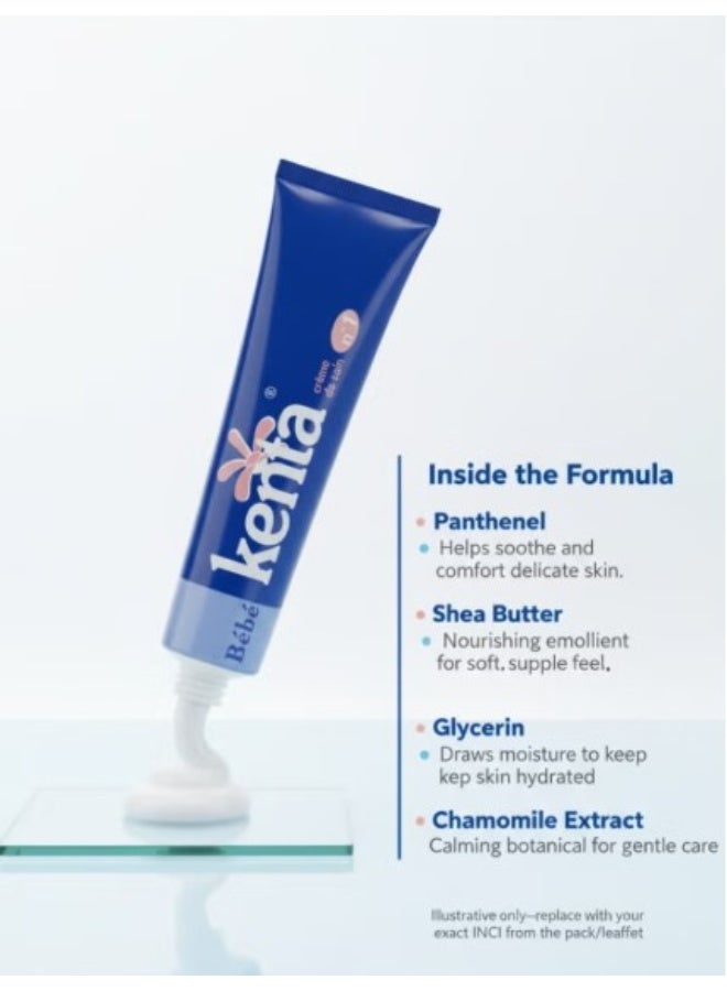 kenta Bebe Kenta Cream, Gentle Moisturizing Cream Sensitive Skin, Soothes Dryness, Redness & Irritation 30g - Image 4