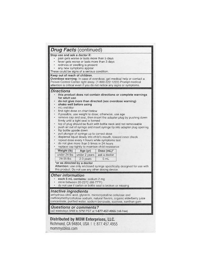 Mommy's Bliss Mommy's Bliss, Infants' Pain & Fever, Natural Berry, 160 mg , 2 fl oz (59 ml) - Image 3