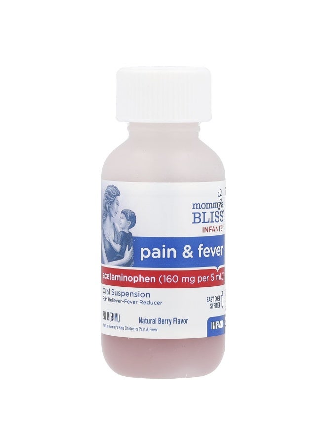 Mommy's Bliss Mommy's Bliss, Infants' Pain & Fever, Natural Berry, 160 mg , 2 fl oz (59 ml) - Image 4