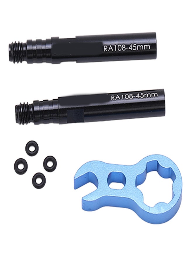 ريسك طقم تمديد صمام إطار الدراجة الهوائية RISK، أنبوب داخلي، صمام فرنسي، وصلة ساق، مصنوع من سبائك الألومنيوم، مناسب للدراجات الهوائية على الطرق، 45 مم - Image 5