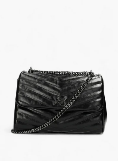 MEXX Textured Shoulder Bag with Chain Strap