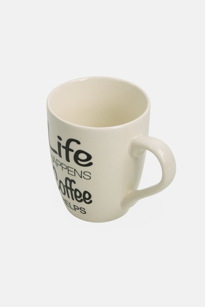 Ritzenhoff & Breker Printed Porcelain Coffee Cup 310ml, White - Image 2