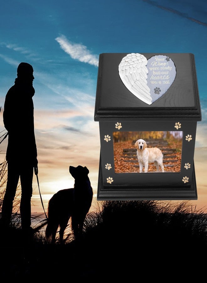 ADMLC Pet Memorial Urns for Dogs or Cats Ashes, XLarge Wooden Funeral Cremation Urns with Photo Frame, Keepsake Memory Box - Image 5