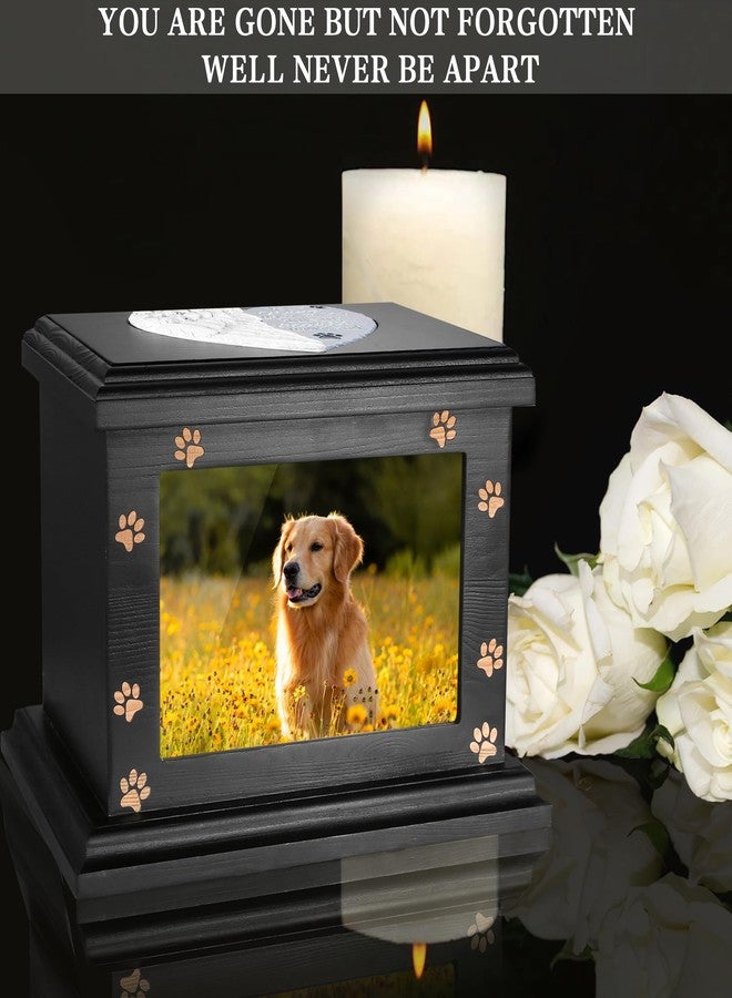 ADMLC Pet Memorial Urns for Dogs or Cats Ashes, XLarge Wooden Funeral Cremation Urns with Photo Frame, Keepsake Memory Box - Image 4