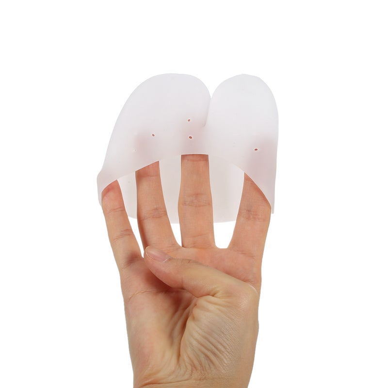 1 Pair Ultra-soft Silicone Toe Protective Cover Foot Protection Sleeve Toe Pads Gel for Ballet Shoe High Heels Protective Care Tool - Image 2