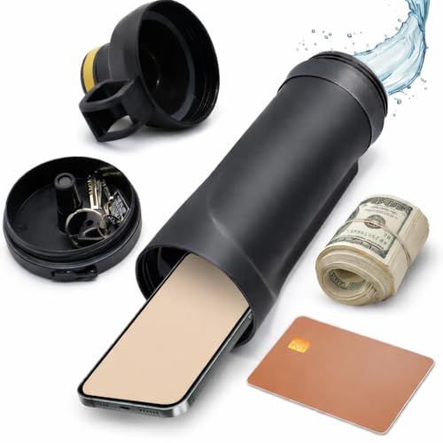 Aennon Diversion Water Bottle 13.5oz - Biggest Hidden Wallet Compartment - Best For Travel Or Hidden Safe For The Home - BPA Free Black Diversion Safe Storage - Image 1