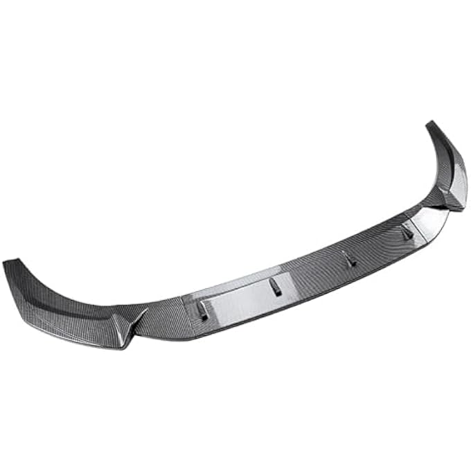 FINMOKAL Carbon Fiber Look Front Bumper Lip Spoiler Splitter Body Kit Compatible with Audi Q3 F3 Sline 2019 2020 2021 2022-2024 - Image 1