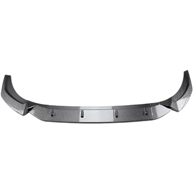 FINMOKAL Carbon Fiber Look Front Bumper Lip Spoiler Splitter Body Kit Compatible with Audi Q3 F3 Sline 2019 2020 2021 2022-2024 - Image 2