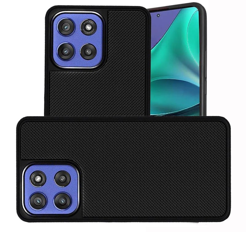 FabeKee Silicone Back Cover Case Compatible For (Textured Grip Design | Camera Protetion | Slim And Light Weight | Soft Touch And Feel | Black) (Nothing CMF Phone 2 Pro) - Image 4