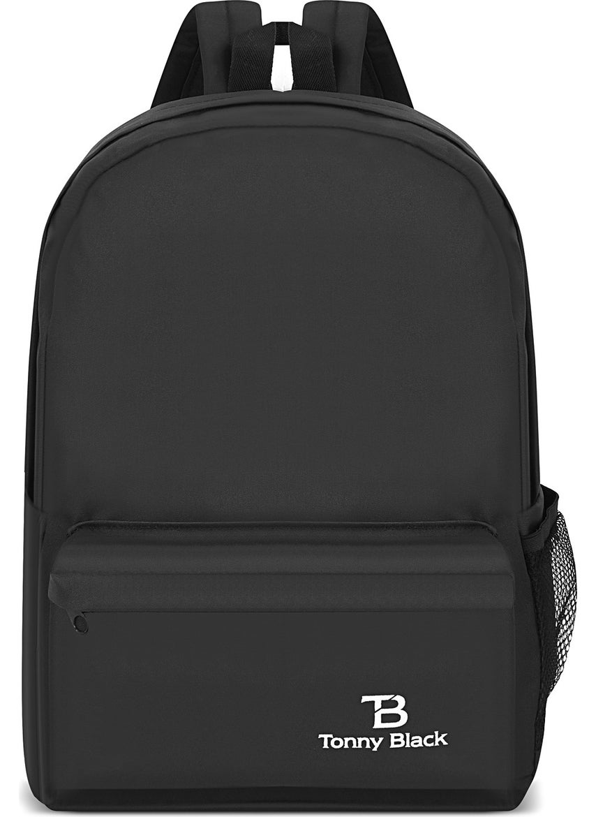 tonny black - Original Unisex Comfort Model Waterproof Sports Course Backpack for Travel and Daily Use - Image 1