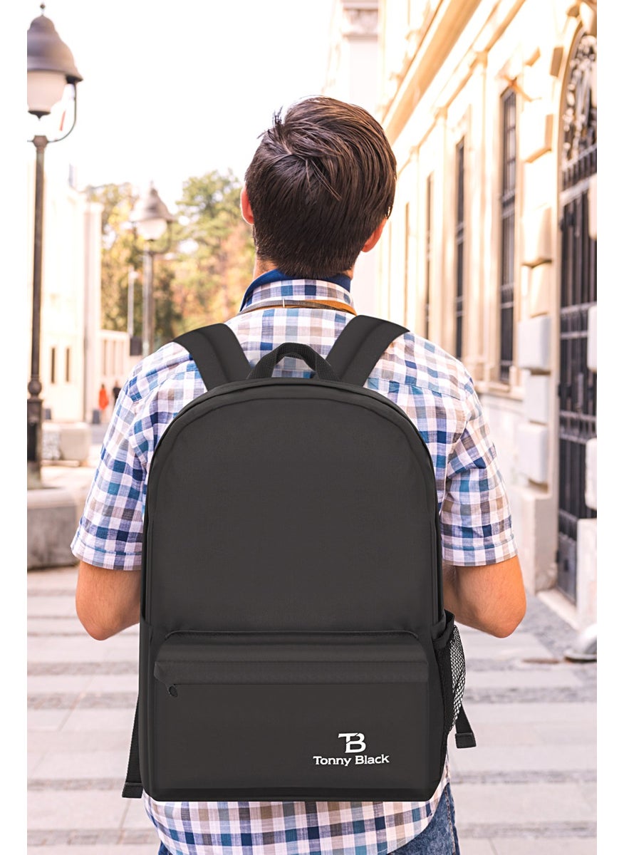 tonny black - Original Unisex Comfort Model Waterproof Sports Course Backpack for Travel and Daily Use - Image 1