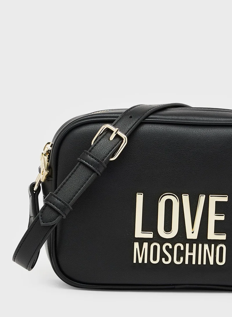 Love Moschino Logo Camera Crossbody Bag