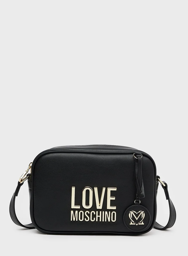 Love Moschino Logo Camera Crossbody Bag