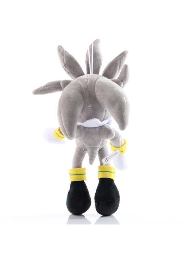 the Hedgehog Standing Adorable Grey Plush, 27cm, Soft Toy Ideal for Indoor Decor and Office Stress Relief - Image 1