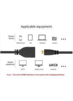 erorex Micro HDMI Male to HDMI Female 4K Cable Adapter for HDTV Camera 10CM  - Image 5