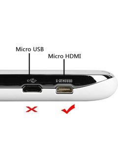 erorex Micro HDMI Male to HDMI Female 4K Cable Adapter for HDTV Camera 10CM  - Image 2