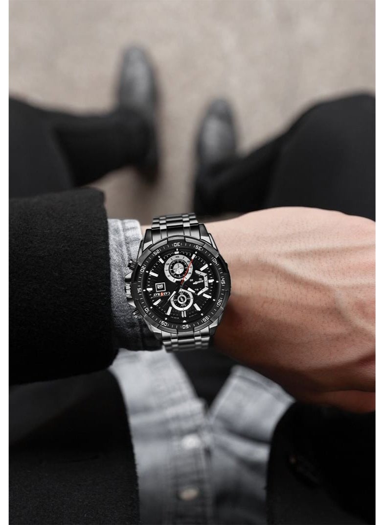 CASSRAY New glow-in-the-dark watch for boys and teenagers, trendy sports watch for men, cool watch for Instagram users, vintage waterproof quartz watch, retro quartz watch - Image 5
