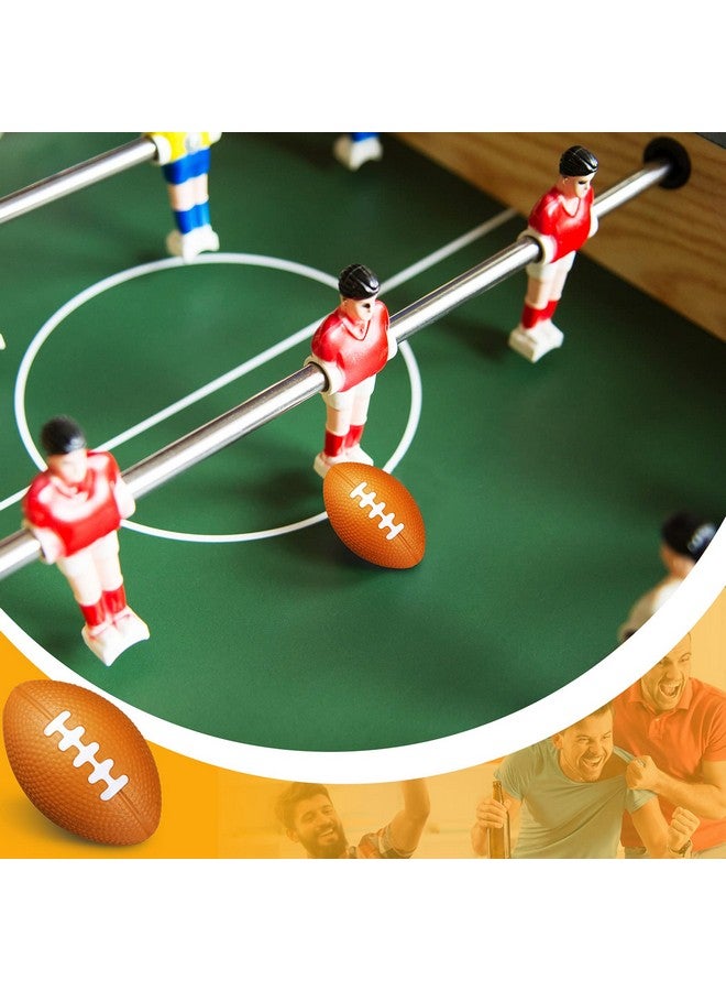 Civaner 100 Packs Mini Football Sports Stress Ball Small Foam Footballs, 1.18 inch Brown - Image 3