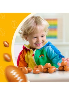 Civaner Civaner 100 Packs Mini Football Sports Stress Ball Small Foam Footballs, 1.18 inch Brown  - Image 5