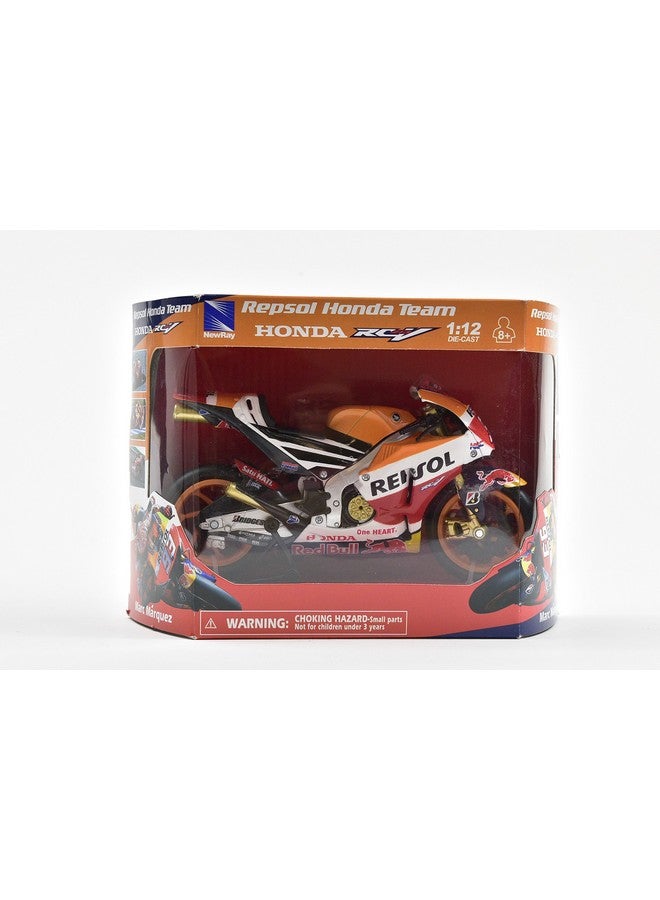 NewRay New Ray Honda RC213V Motorcycle #93 Marc Marquez Repsol Honda Team MotoGP (2015) 1/12 Diecast Model - Image 2
